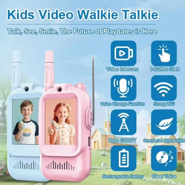 Multicolor_Kids_Video_Walkie_Talkie_With_Wrist_Strap_Pack_Of_2
