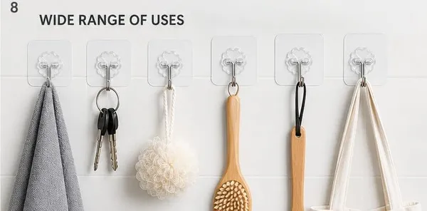 Abs_Plastic_Self-Adhesive_Heavy_Duty_Wall_Hooks_Pack_Of_20