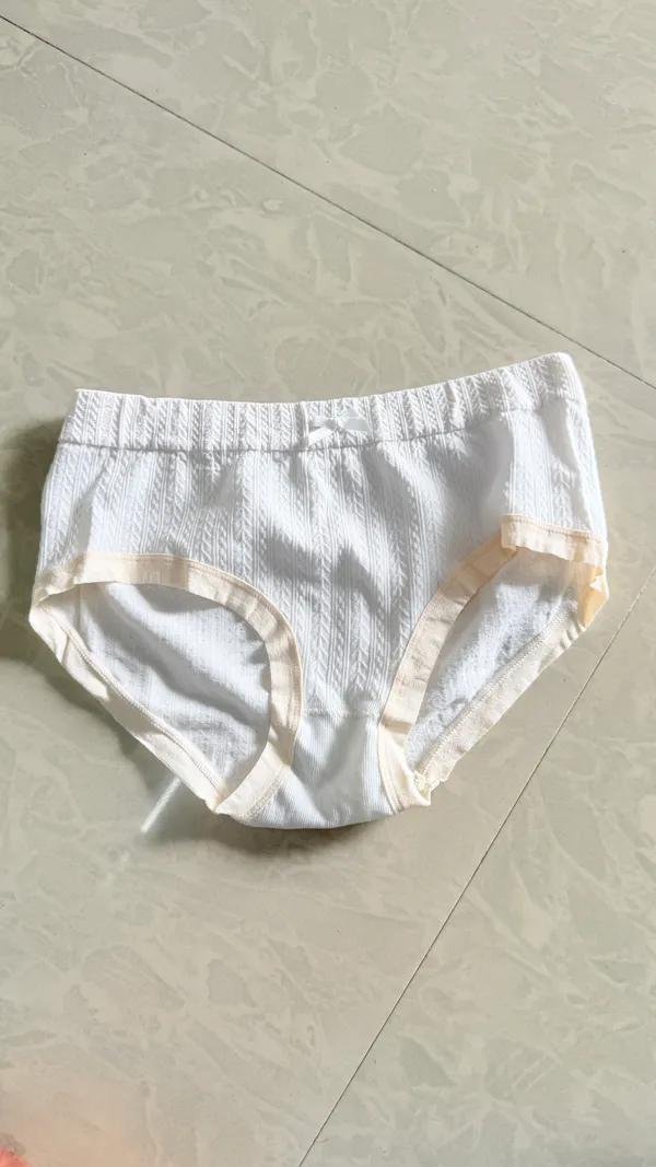 White_Textured_Brief_Panty_for_Women