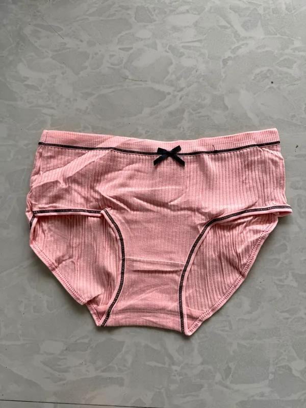 Pink_Ribbed_Brief_Panty_for_Women