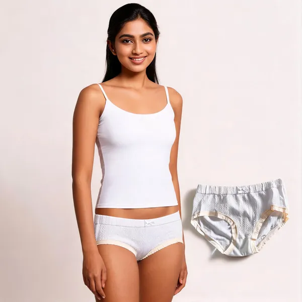 White_Textured_Brief_Panty_For_Women_-_Pack_of_2
