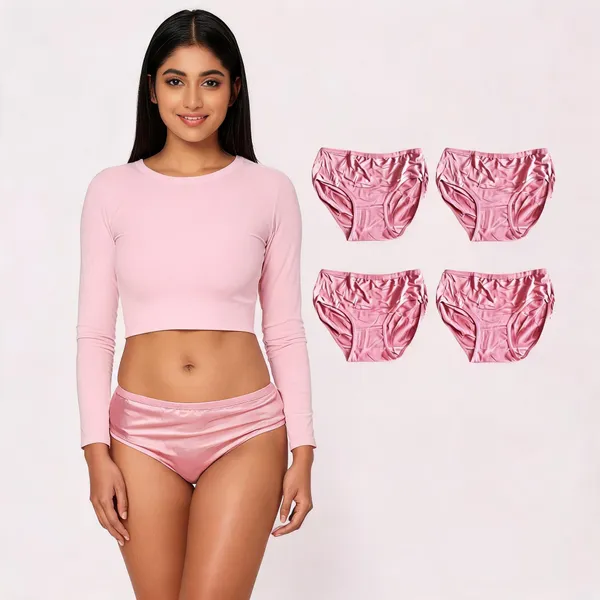 Pink_Brief_Panty_For_Women_-_Pack_of_4
