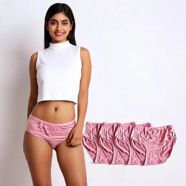 Pink_Brief_Panty_For_Women_-_Pack_of_4