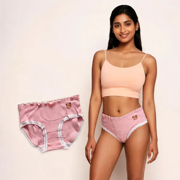 Peach_Cotton_Brief_Undies_For_Women_-_Pack_of_2