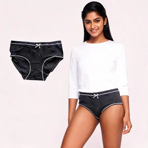 Black_Cotton_Ribbed_Brief_Undies_For_Women_-_Pack_of_2