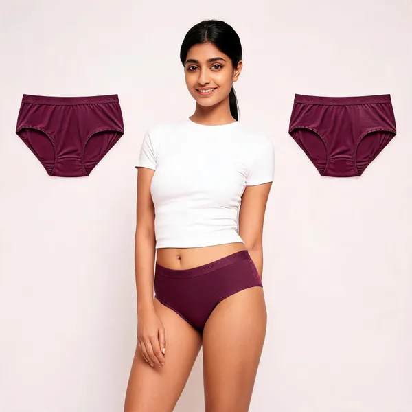 Maroon_Cotton_High_Rise_Brief_Undies_For_Women_-_Pack_of_3