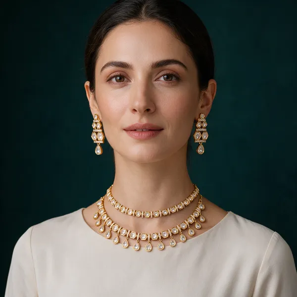 Antique_Gold-Tone_Polki_Stone_Teardrop_Necklace_Set_For_Women