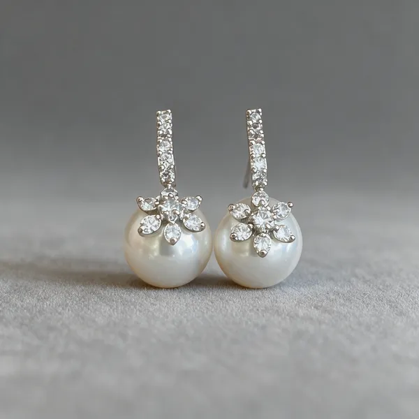 White_Pearl_Crystal_Floral_Drop_Earrings_For_Women