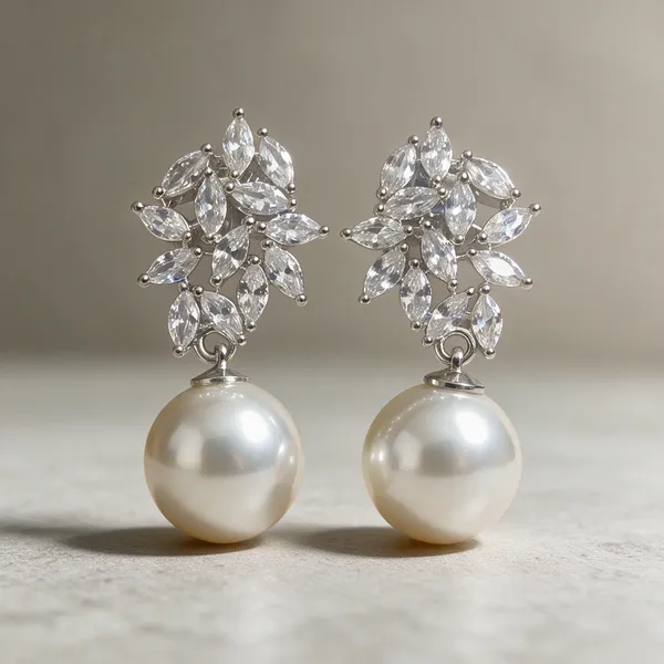 Silver_White_Pearl_Crystal_Floral_Drop_Earrings_For_Women