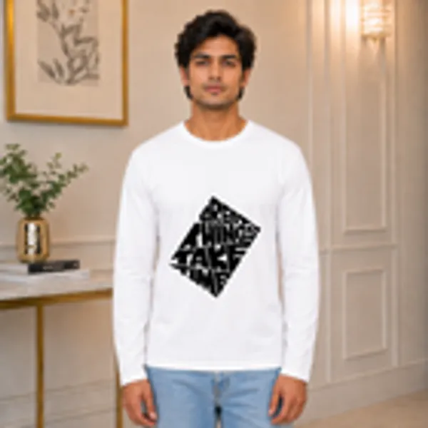 Great_Things_Take_Time_Men_S_Full_Sleeve_T_Shirt