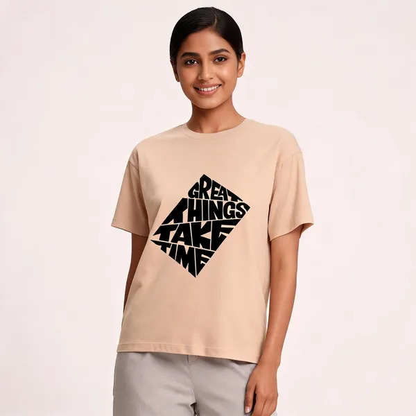 Peach_Cotton_Regular_Fit_Crew_Neck_T-Shirt_For_Unisex