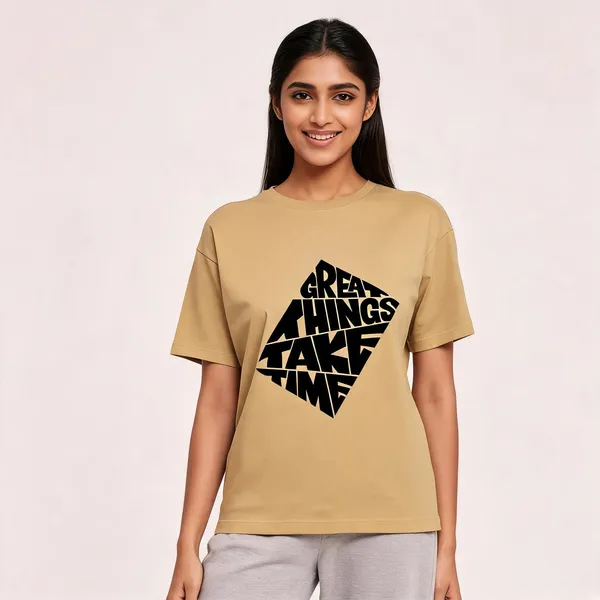 Beige_Cotton_Regular_Fit_Crew_Neck_T-Shirt_For_Unisex