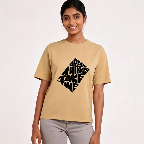 Beige_Cotton_Regular_Fit_Crew_Neck_T-Shirt_For_Unisex
