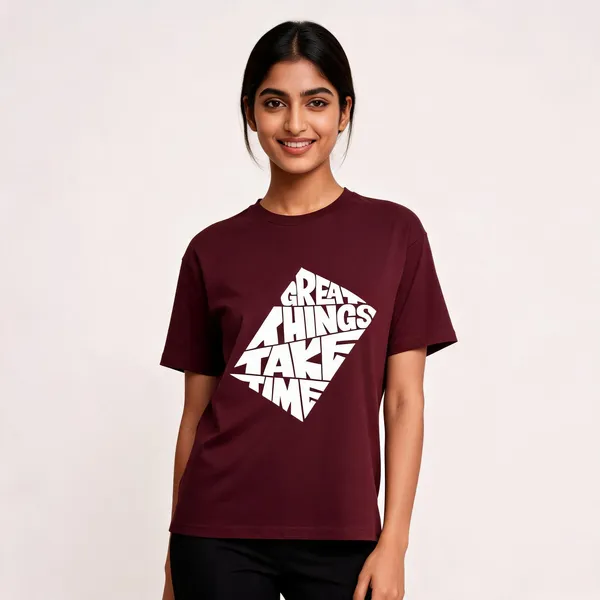 Maroon_Cotton_Regular_Fit_Crew_Neck_T-Shirt_For_Unisex