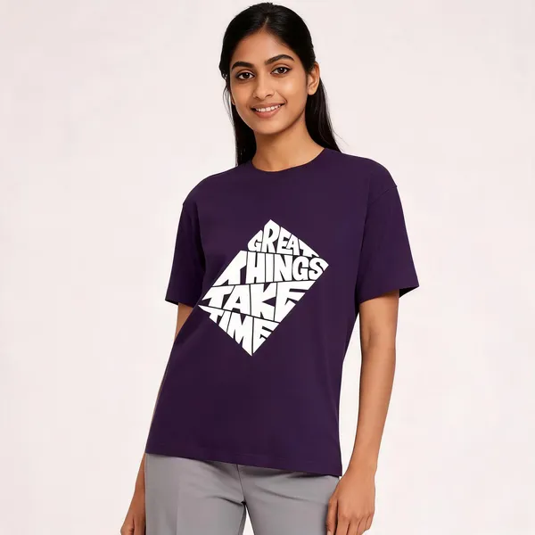 Purple_Cotton_Regular_Fit_Crew_Neck_T-Shirt_For_Unisex