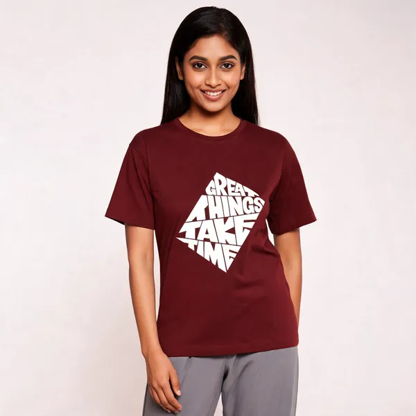 Brick_Red_Cotton_Regular_Fit_Crew_Neck_T-Shirt_For_Unisex