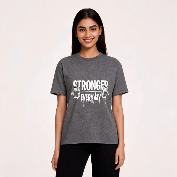 Charcoal_Melange_Cotton_Regular_Fit_Crew_Neck_T-Shirt_For_Unisex
