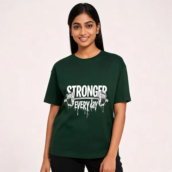 Bottle_Green_Cotton_Regular_Fit_Crew_Neck_T-Shirt_For_Unisex