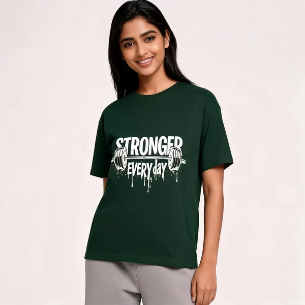 Bottle_Green_Cotton_Regular_Fit_Crew_Neck_T-Shirt_For_Unisex