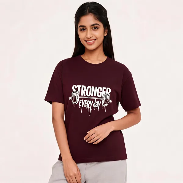 Maroon_Cotton_Regular_Fit_Crew_Neck_T-Shirt_For_Unisex