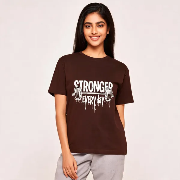 Coffee_Brown_Cotton_Regular_Fit_Crew_Neck_T-Shirt_For_Unisex