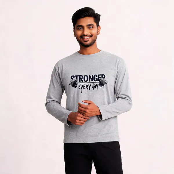 Grey_Melange_Cotton_Full_Sleeve_Regular_Fit_T-Shirt_For_Men