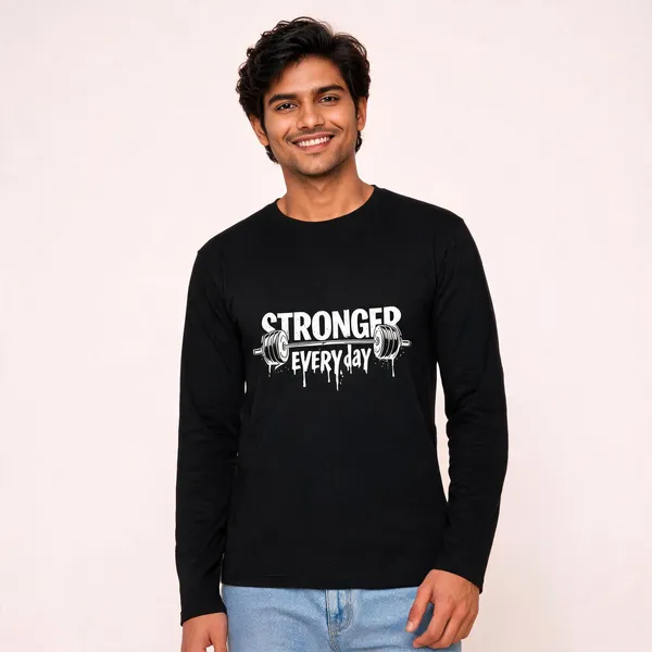 Black_Cotton_Full_Sleeve_Regular_Fit_T-Shirt_For_Men