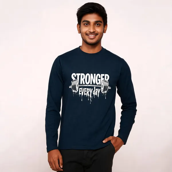 Navy_Blue_Cotton_Full_Sleeve_Regular_Fit_T-Shirt_For_Men