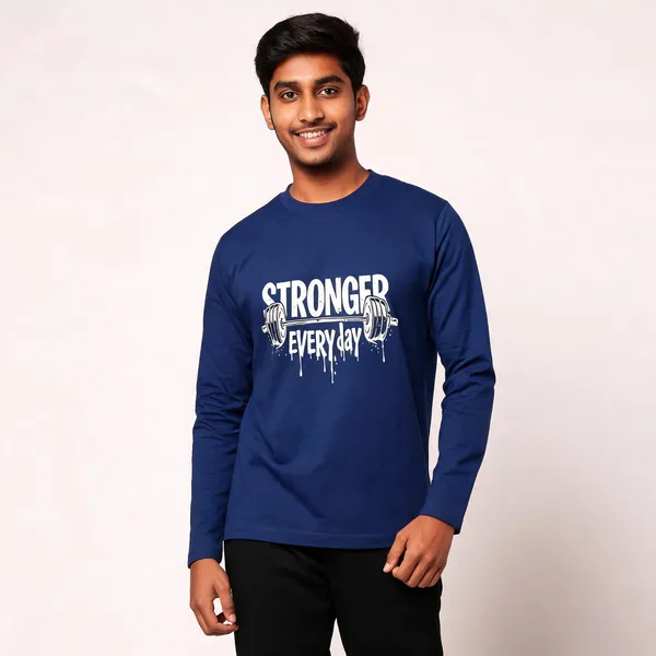 Royal_Blue_Cotton_Full_Sleeve_Regular_Fit_T-Shirt_For_Men