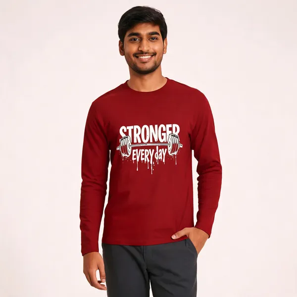 Red_Cotton_Regular_Fit_Full_Sleeve_T-Shirt_For_Men