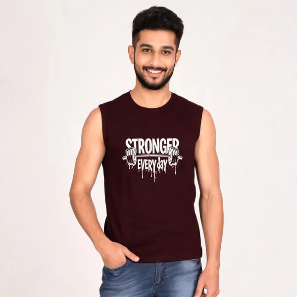 Maroon_Cotton_Regular_Fit_Sleeveless_T-Shirt_For_Men