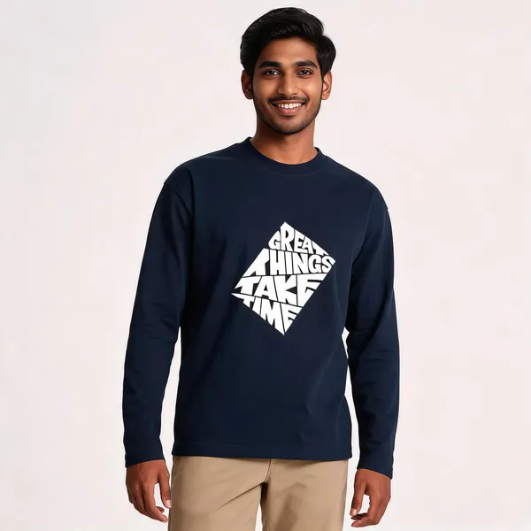 Navy_Blue_Cotton_Regular_Fit_Full_Sleeve_T-Shirt_For_Men