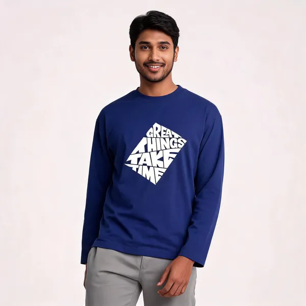 Royal_Blue_Cotton_Regular_Fit_Full_Sleeve_T-Shirt_For_Men