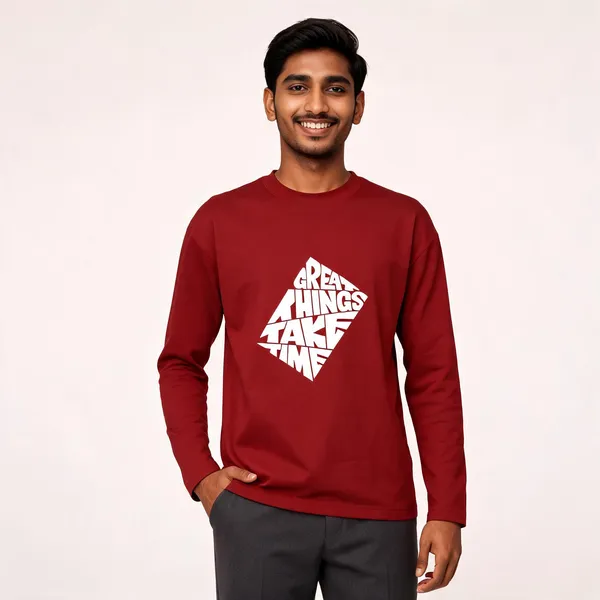 Red_Cotton_Regular_Fit_Full_Sleeve_T-Shirt_For_Men