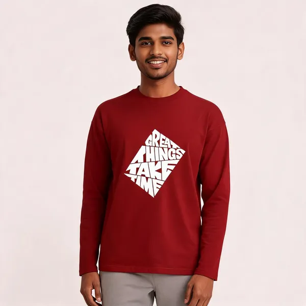 Red_Cotton_Regular_Fit_Full_Sleeve_T-Shirt_For_Men