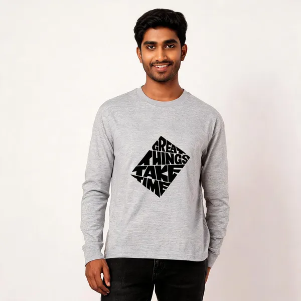 Grey_Melange_Cotton_Regular_Fit_Full_Sleeve_T-Shirt_For_Men