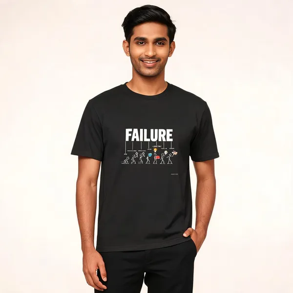 Black_Cotton_Regular_Fit_Failure_Graphic_T-Shirt_For_Unisex
