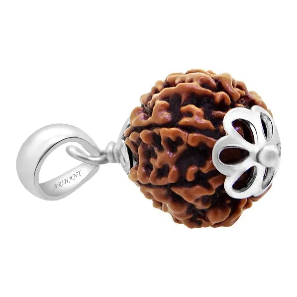 6_mukhi_Rudraksha_Silver_Pendant_Necklace_for_Men