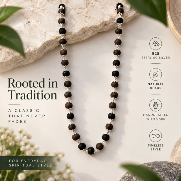 Silver_plated_Karungali_Mala-Natural_Ebony_wood