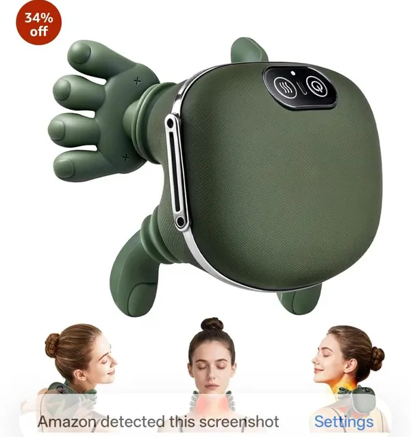 Green_Wearable_Wraparound_Neck_Massager