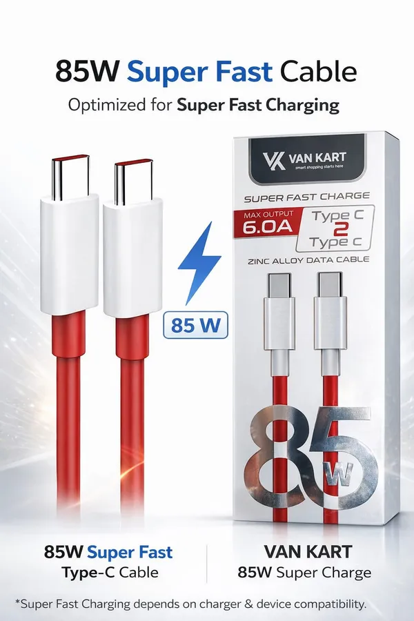 Van_Kart_85W_Type-C_To_Type-C_Fast_Charging_Cable_Pack_of_2