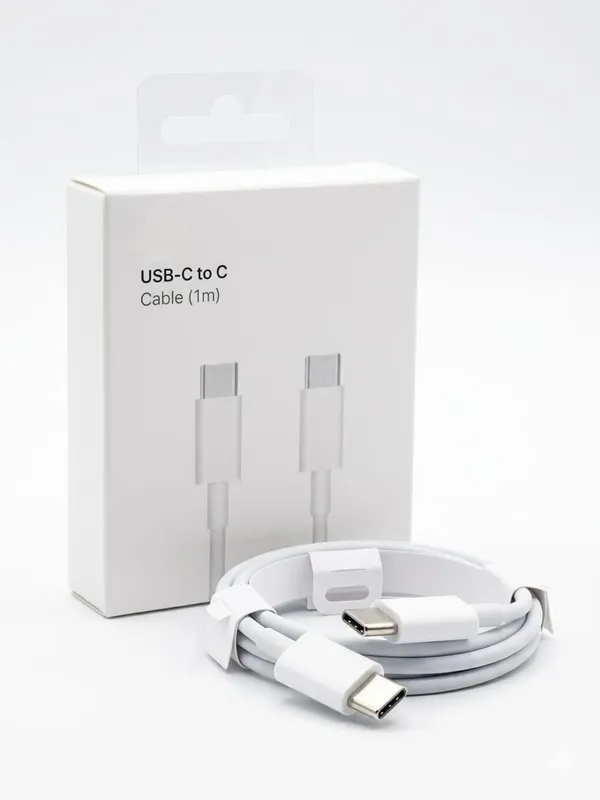 White_Usb-C_To_Usb-C_Charging_Cable_1M_Pack_of_2