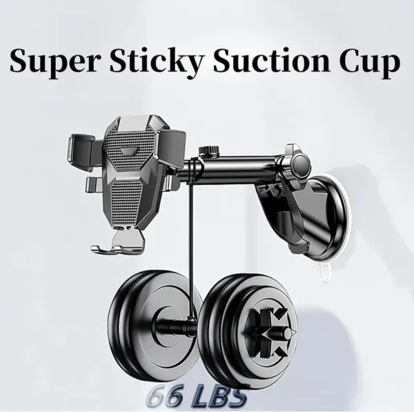 Black_Adjustable_Cradle_Suction_Car_Phone_Holder