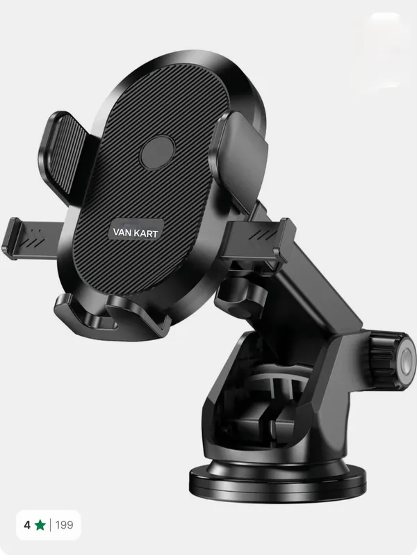 Black_Adjustable_Suction_Mount_Car_Phone_Holder