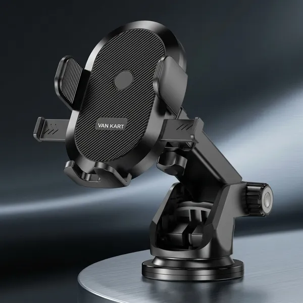 Black_Adjustable_Suction_Mount_Car_Phone_Holder