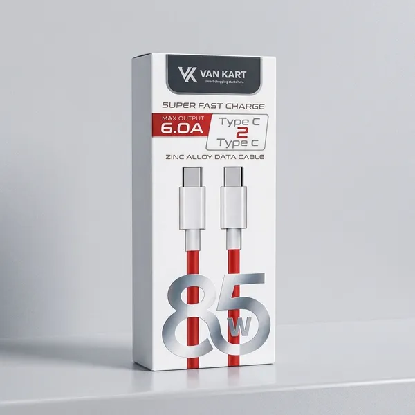 Van_Kart_85W_Type-C_To_Type-C_Fast_Charging_Cable_Pack_of_2