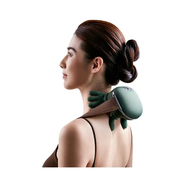 Green_Wearable_Wraparound_Neck_Massager