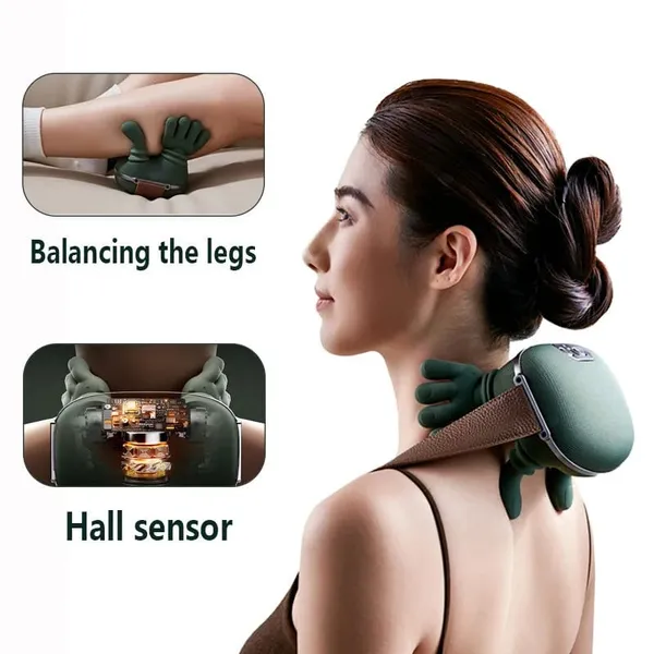 Green_Wearable_Wraparound_Neck_Massager