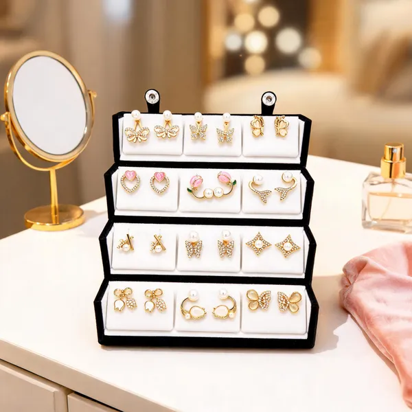 Gold_Plated_Steel_Assorted_Rhinestone_Earrings_Set_For_Women_Pack_of_12