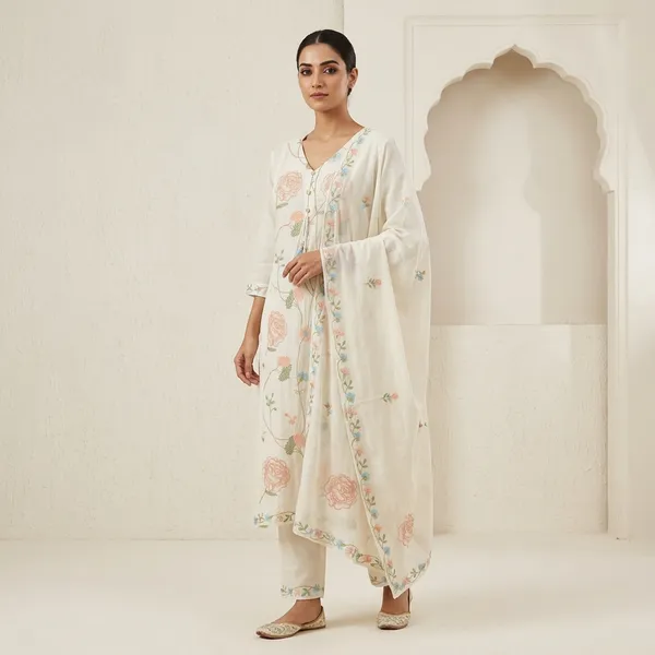 white_floral_embroidered_kurta_set_for_woman